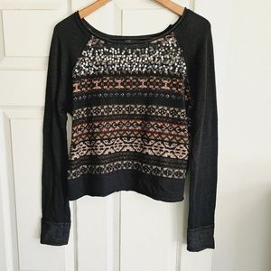 Miss Me M Pullover Light Sweatshirt Very Good Condition